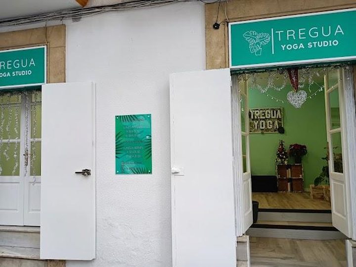Study entrance, with Truce sign above the door