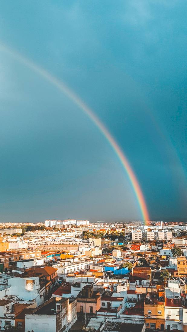 Arcoíris sobre los tejados de Jerez