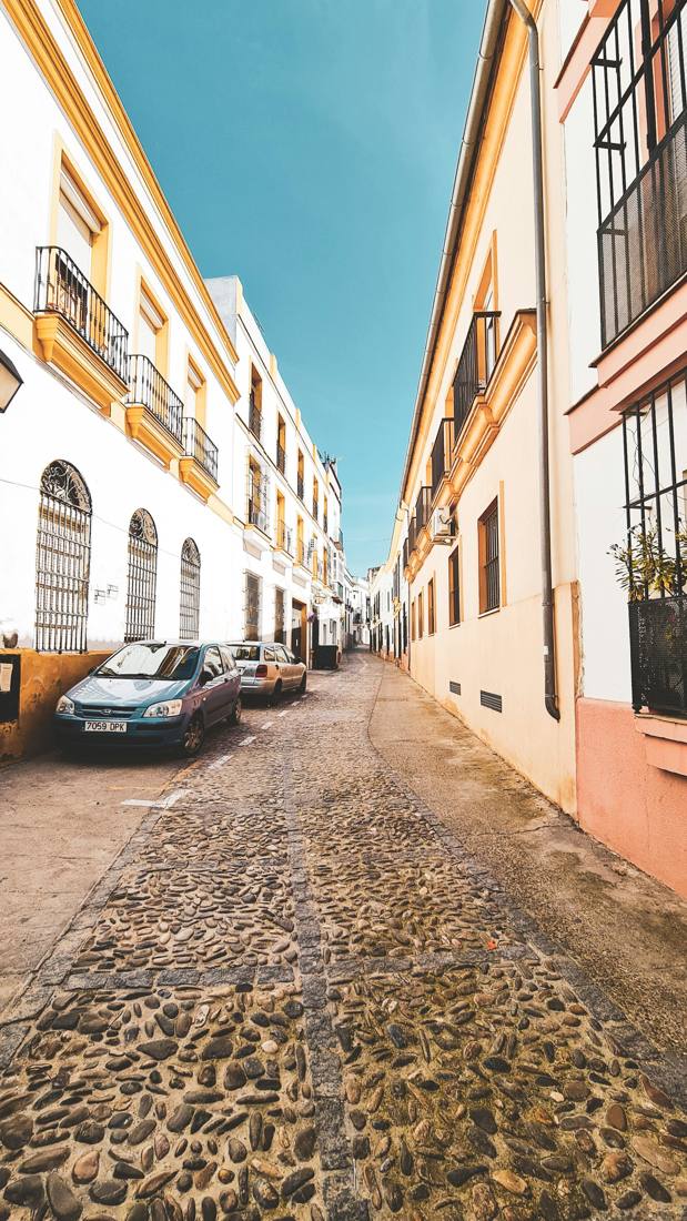 Calle Carpintería Baja, en el centro de Jerez